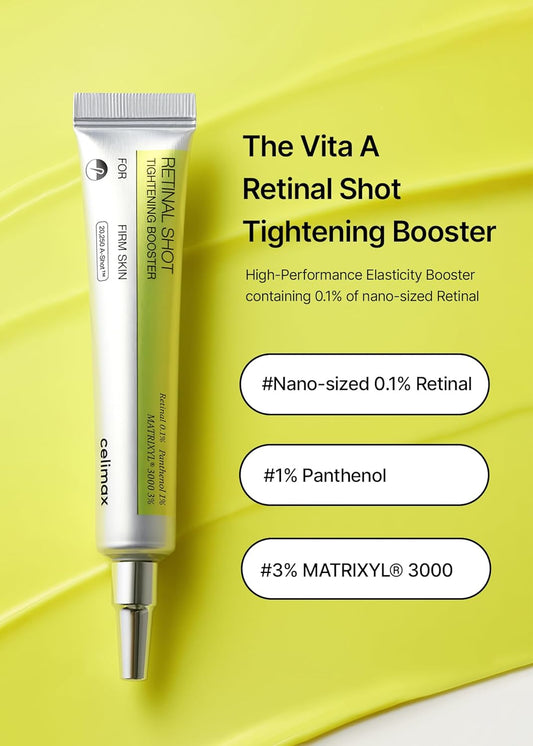 Celimax The Vita‑A Retinal Shot Tightening Booster | 15ml | Retinal Serum for Firm & Smooth Skin